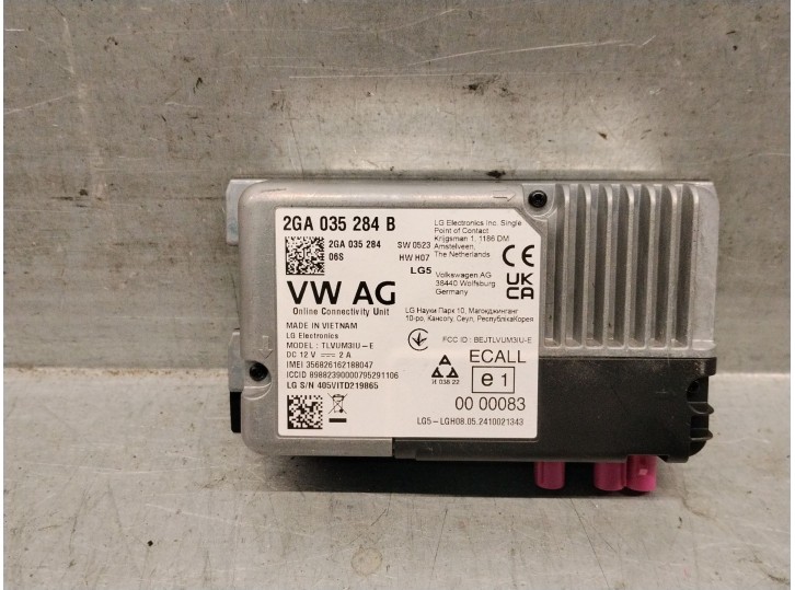 Recambio de modulo electronico para seat arona (kj7, kjp) 1.0 tsi referencia OEM IAM 2GA035284B