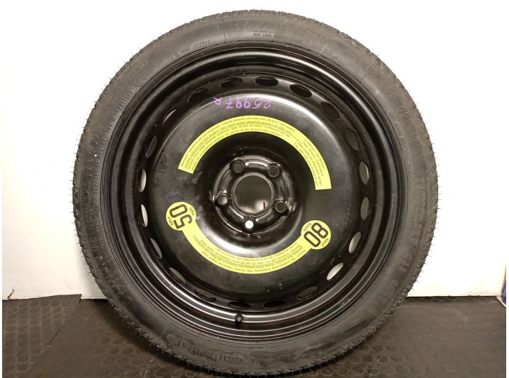 Recambio de neumatico repuesto para audi a5 (8t3) 2.0 tfsi referencia OEM IAM 8K0601027 T12570R19100M 