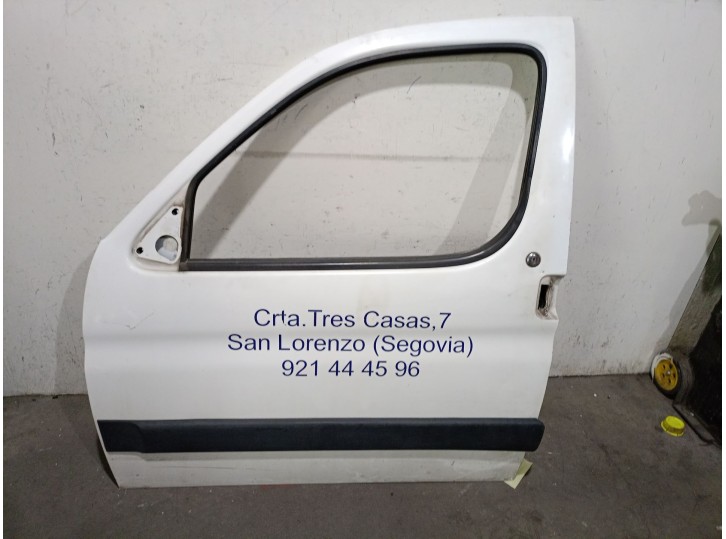 Replacement front left door for Peugeot Partner (S2) 1.9 diesel OEM IAM reference 9002T9 9002T9