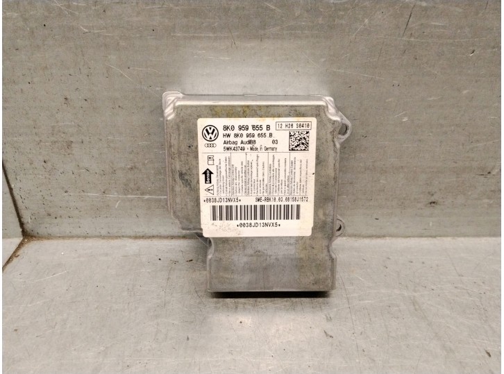 Recambio de centralita airbag para audi a4 b8 (8k2) 2.0 tdi referencia OEM IAM 8K0959655B 