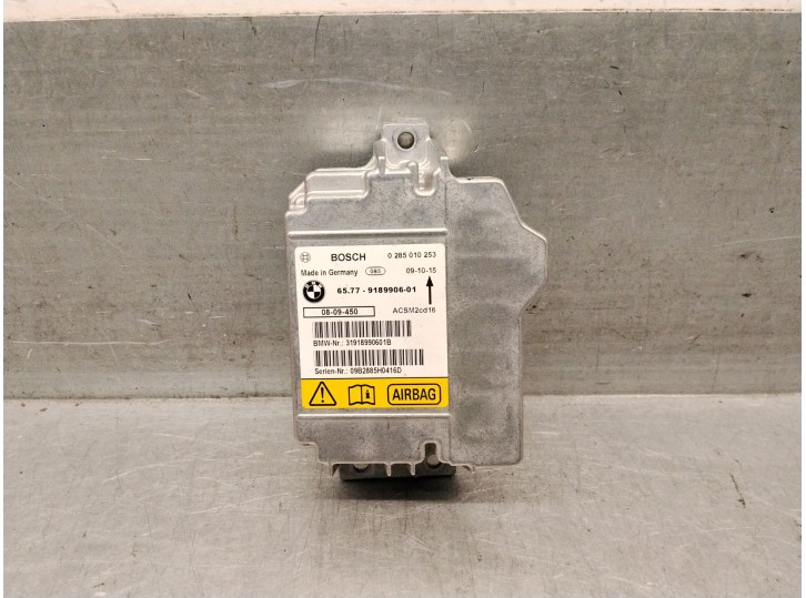 Recambio de centralita airbag para bmw 1 descapotable (e88) 118 i referencia OEM IAM 65779189906 0285010253