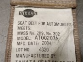 Recambio de cinturon seguridad trasero central para nissan maxima (ba4) 3.5 referencia OEM IAM 88843ZA080 88843ZA080 