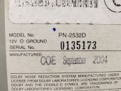 Replacement audio system / CD radio for Nissan Maxima (BA4) 3.5 OEM IAM reference 929070081 28188ZA31A PN2532D