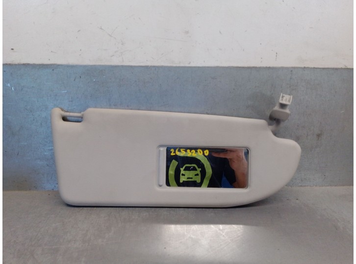 Replacement right sun visor for Seat Ibiza III (6L1) 1.4 16V OEM IAM reference 6L1857552A 6L1857552A