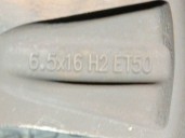 Recambio de llanta para seat leon (1p1) 1.9 tdi referencia OEM IAM 1P0601025G R166.5X16H2ET50 