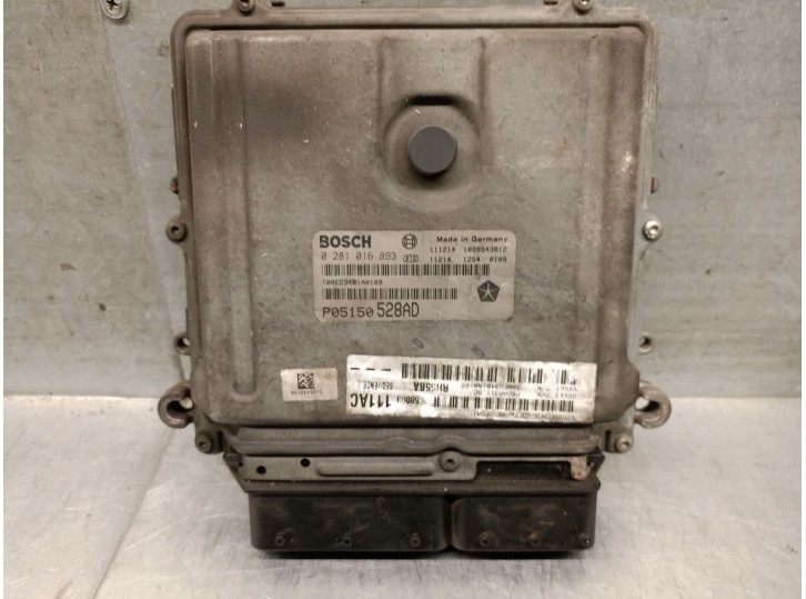 Replacement engine control unit (ECU) for Lancia Voyager minivan (404_) 2.8 CRD (RT, 53), OEM/IAM references P05150528AD P051505