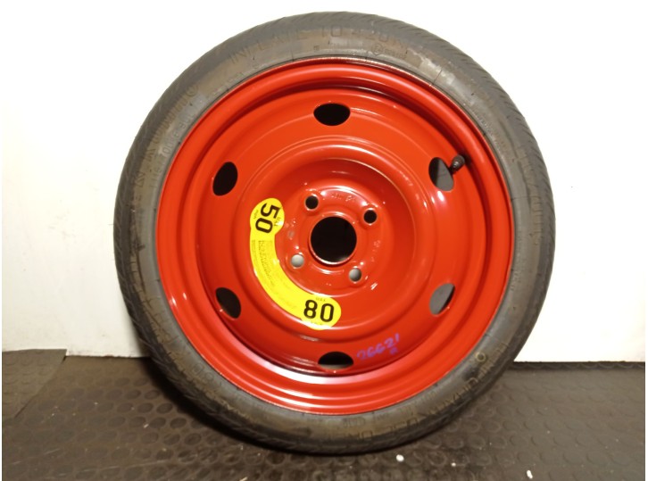 Replacement spare tire for Hyundai i20 I (PB, PBT) 1.2, OEM/IAM references 529104P900 T11570D1590L