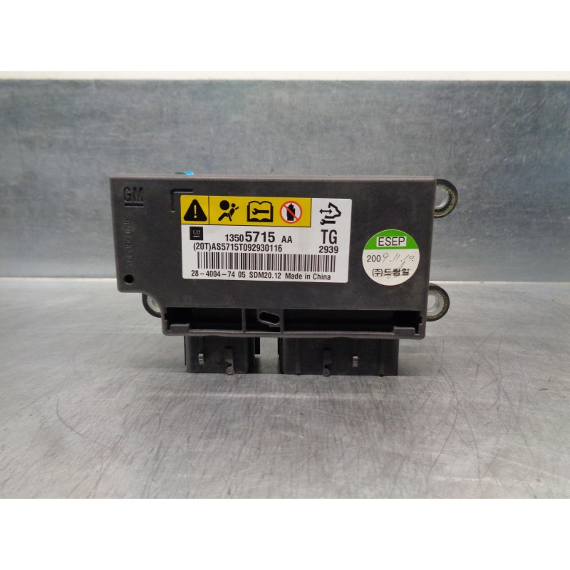 Recambio de centralita airbag para chevrolet spark 1.0 cat referencia OEM IAM 13505715  