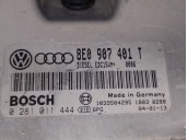 Replacement engine control unit ECU for Audi A4 B6 Avant (8E5) 2.5 TDI, OEM IAM references 8E0907401T 0281011444