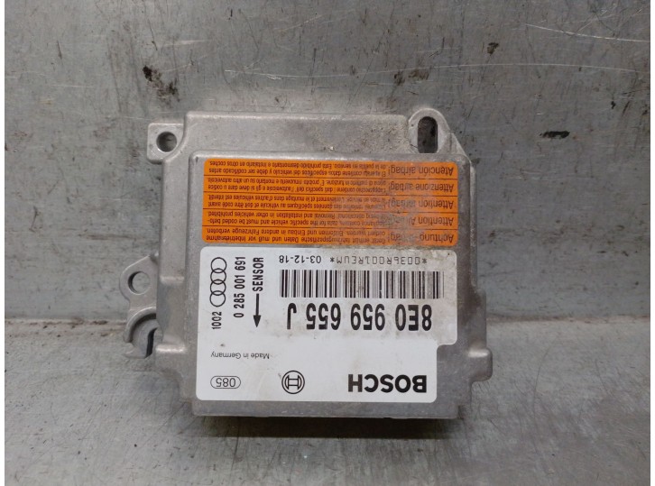 Recambio de centralita airbag para audi a4 b6 avant (8e5) 2.5 tdi referencia OEM IAM 8E0959655J 0285001691