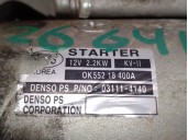 Replacement starter motor for Kia Carnival II (GQ) 2.9 CRDi, OEM/IAM references 0K55218400A 0K55218400A 031114140