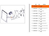 Replacement air conditioning lines for Mercedes-Benz GLE (W166) 350 d 4-Matic (166.024), OEM IAM reference A1668302001 A16683