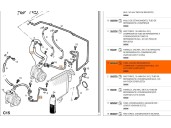 Replacement air conditioning lines for Opel Frontera B (U99) 2.2 DTI (6B_ZC, 6B_VF, 6B_66, 6B_76), OEM/IAM reference 97170266