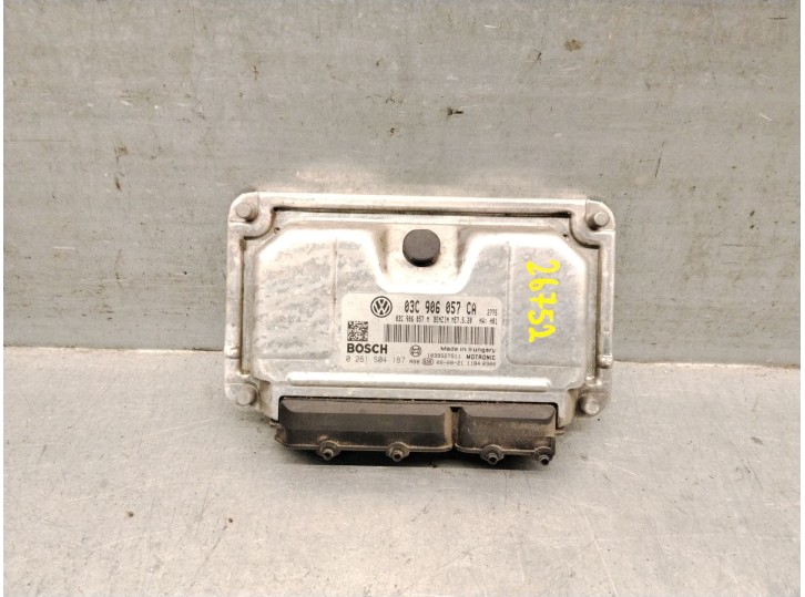 Replacement engine control unit (ECU) for SEAT Ibiza IV SC (6J1, 6P5) 1.6, OEM/IAM references 03C906057CA 0261S04187