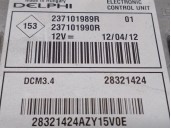 Replacement engine control unit (ECU) for Renault Clio III (BR0/1, CR0/1) 1.5 dCi, OEM IAM references 237101989R 28321424
