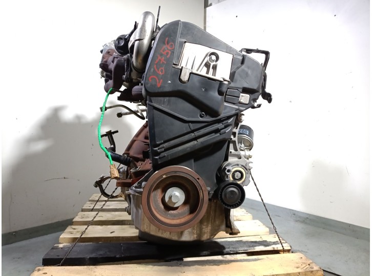 Replacement complete engine for Renault Clio III (BR0/1, CR0/1) 1.5 DCI, OEM/IAM references K9K6770 8201246265 D165357