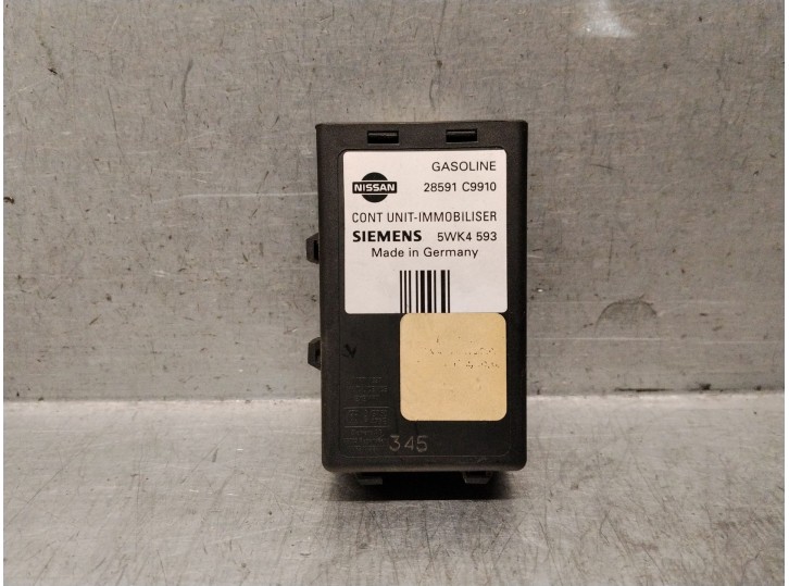 Replacement immobilizer control module for Nissan Almera I Hatchback (N15) 1.6, OEM/IAM references 28591C9910 5WK4593