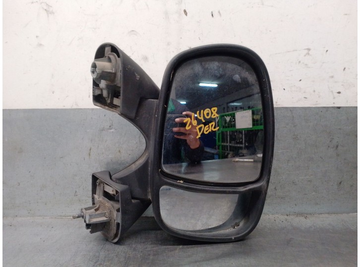 Replacement right side mirror for Nissan Primastar van (X83) 2.0 dCi 115, OEM/IAM references 9630100QAM 9630100QAM
