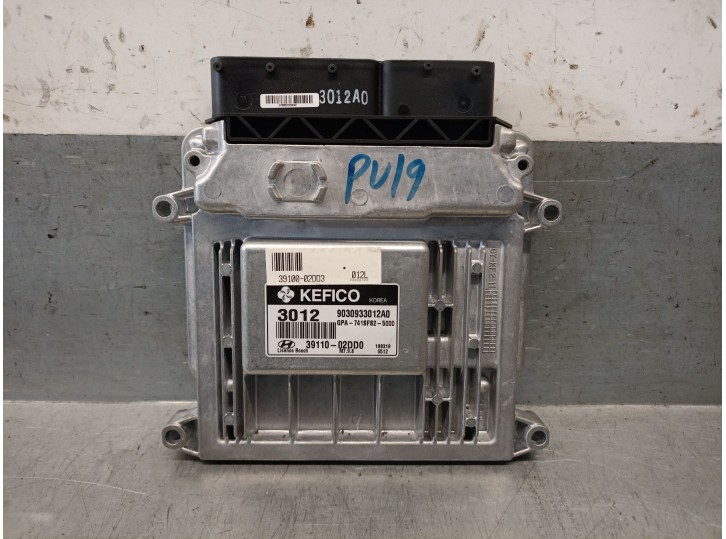 Replacement engine control unit (ECU) for a Hyundai i10 I (PA) 1.1, OEM/IAM references 3910002DD0 9030933012A0