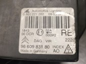 Replacement left headlight for Citroën C6 (TD_) 2.7 HDi. OEM/IAM references: 9660983180 6206A2 0301221282