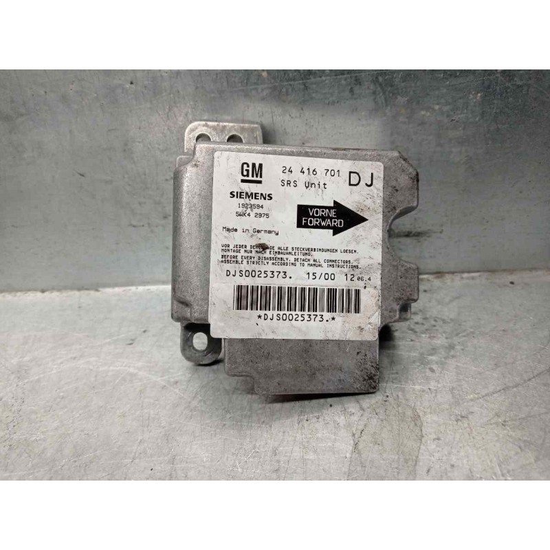 Recambio de centralita airbag para opel vectra b berlina 2.0 dti referencia OEM IAM 24416701DJ 5WK42975 SIEMENS