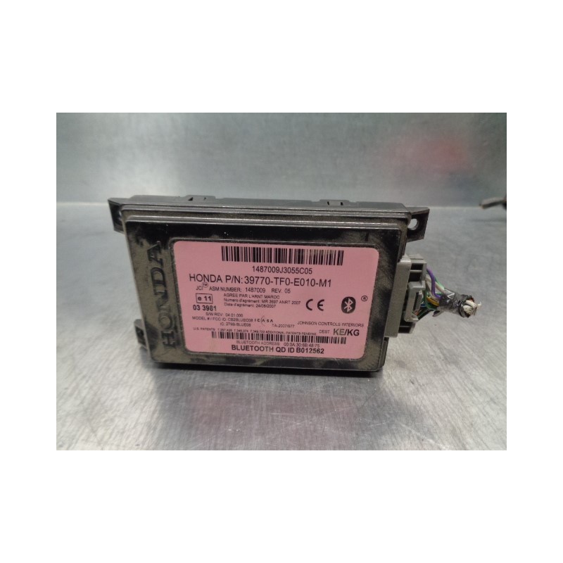 Recambio de modulo electronico para honda jazz (ge) 1.4 executive referencia OEM IAM 39770TF0E010 39770-TF0-E010 