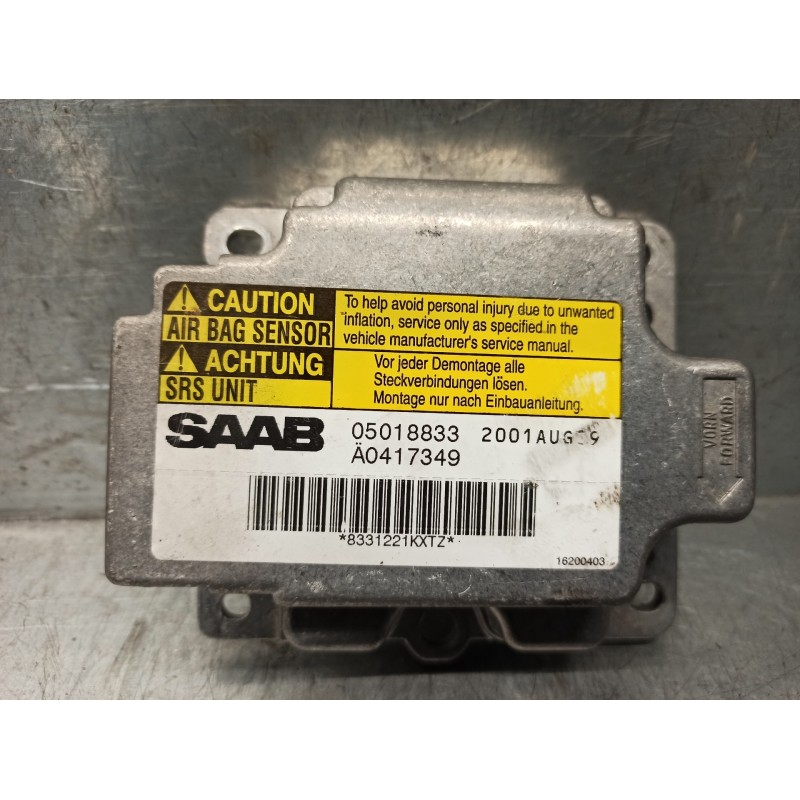 Recambio de centralita airbag para saab 9-3 berlina 2.2 tid anniversary referencia OEM IAM 05018833  