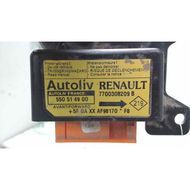 Recambio de centralita airbag para renault kangoo (f/kc0) 1.9 diesel referencia OEM IAM 7700308209B AUTOLIV 550514900