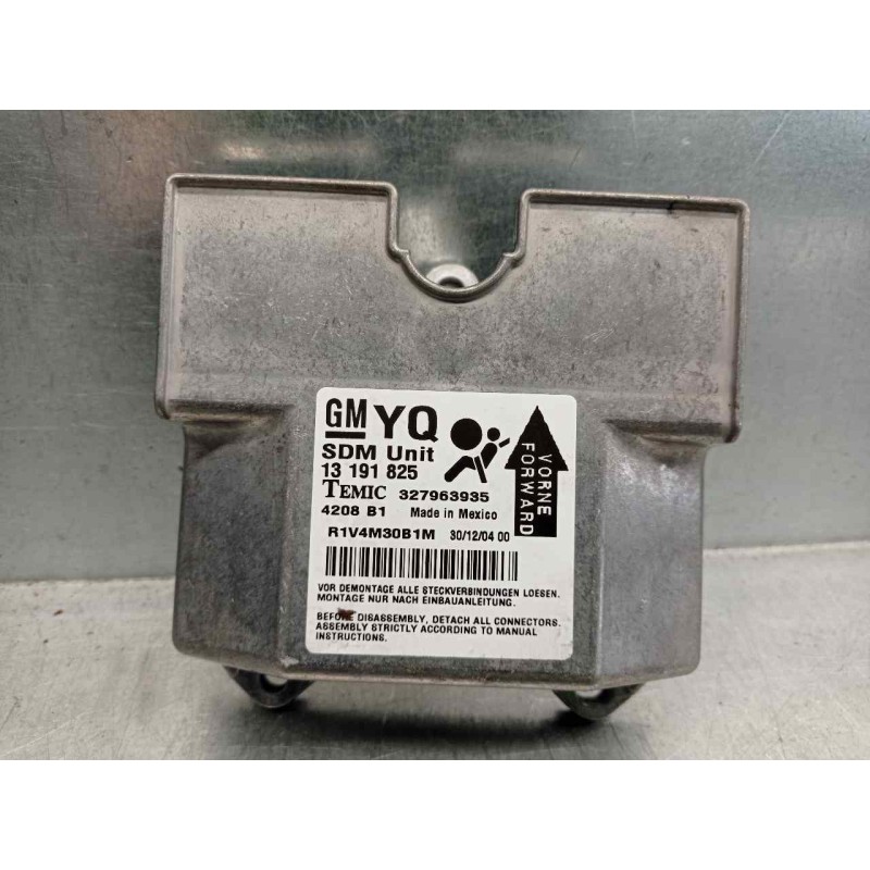 Recambio de centralita airbag para opel astra h berlina cosmo referencia OEM IAM 13191825 327963935 TEMIC