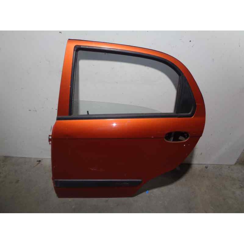 Recambio de puerta trasera izquierda para chevrolet matiz 1.0 cat referencia OEM IAM 96601252 NARANJA 5 PUERTAS